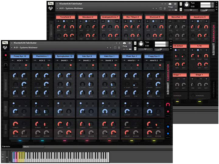 Klüsterkitt Fabrikator: Hybrid Convolution Drum Kit Builder